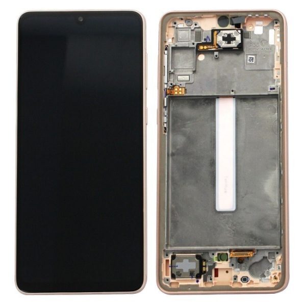 تاچ ال سی دی سامسونگ A336 سرویس پک با فریم طلایی-LCD A336-(A33 5G) SERVICE PACK WITH FRAME GOLD