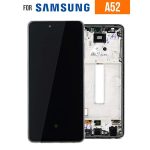 تاچ ال سی دی سامسونگ A525 سرویس پک با فریم مشکی-LCD A525-(A52 4G) SERVICE PACK WITH FRAME BLACK