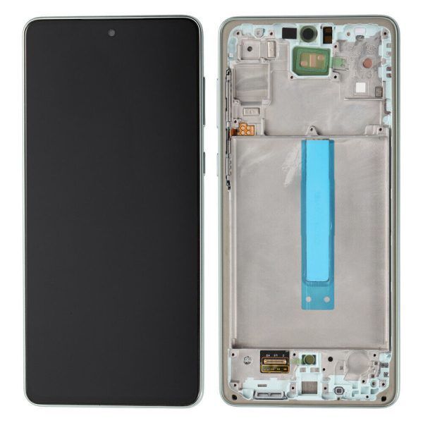 تاچ ال سی دی سامسونگ A736 سرویس پک با فریم سبز -LCD A736-(A73 5G) SERVICE PACK WITH FRAME GREEN