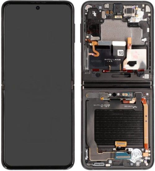تاچ ال سی دی سامسونگ F711 سرویس پک مشکی -LCD F711-(Z FLIP 3) OUTER SMALL SERVICE PACK BLACK