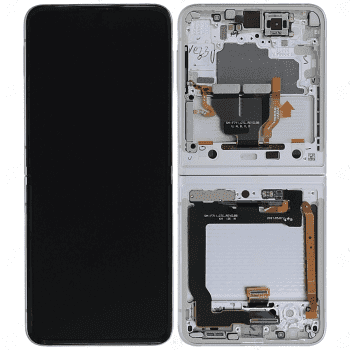 تاچ ال سی دی سامسونگ F711 سرویس پک کرم -LCD F711-(Z FLIP 3) OUTER SMALL SERVICE PACK CREAM