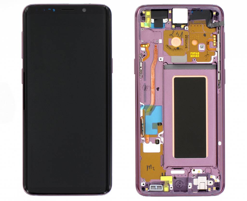 تاچ ال سی دی سامسونگ S9 سرویس پک با فریم بنفش -LCD S9 -( G960) SERVICE PACK WITH PACK PURPLE