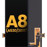 تاچ ال سی دی سامسونگ A530 چنج گلس مشکی -LCD A530-(A8 2018) CHANGE GLASS BLACK