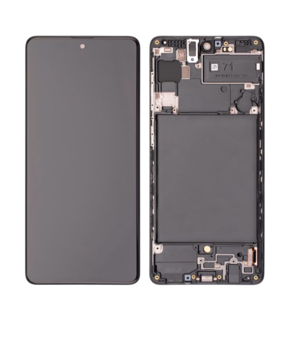 تاچ ال سی دی سامسونگ A71 ای سی اولد کپی تصویر کوچک با فریم-LCD A71-(A715) IC OLED IC OLED COPY SMALL WITH FRAME