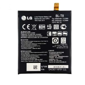 باتری موبایل مدل Bl-t8 ظرفیت 3500 میلی آمپر ساعت مناسب برای گوشی موبایل ال جی G flex باتری موبایل مدل Bl-t8 ظرفیت 3500 میلی آمپر ساعت مناسب برای گوشی موبایل ال جی G flex